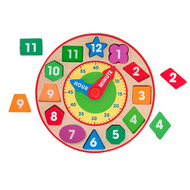 Melissa & Doug Shape Sorting Clock, Multicolored